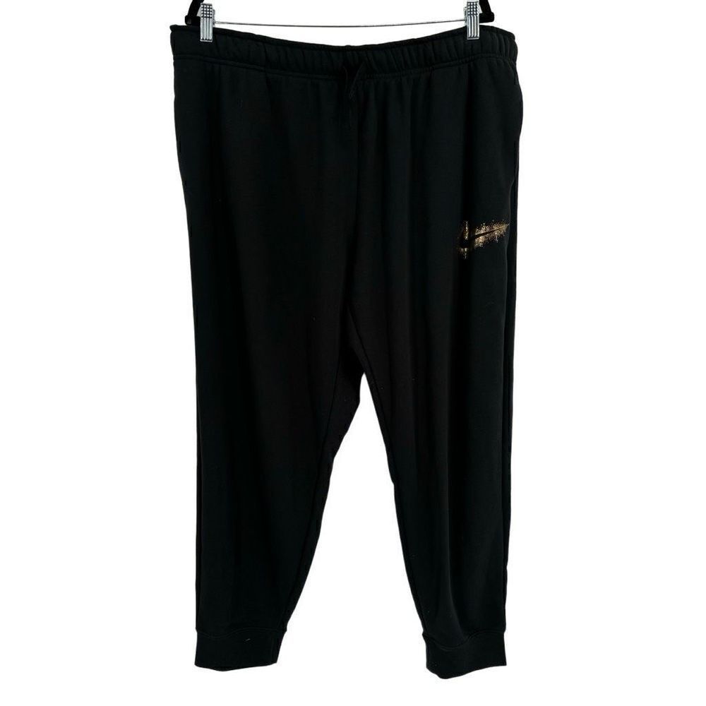 Nike Standard Fit Mid Rise Sweatpants Black Women’s‎ 1X NWT